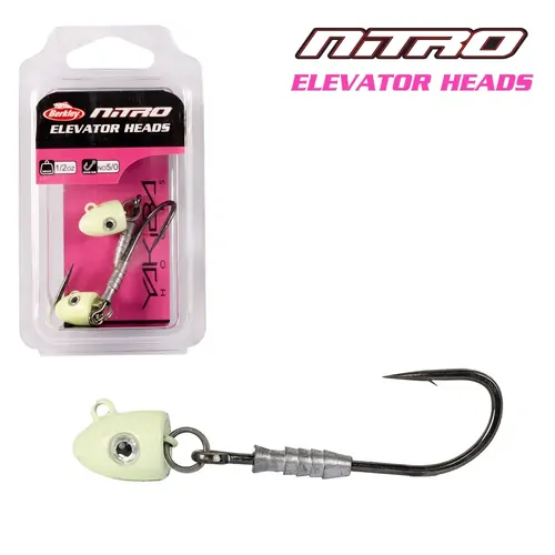 Berkley Nitro Elevator Jighead 1/2oz NO 5/0 Lumo