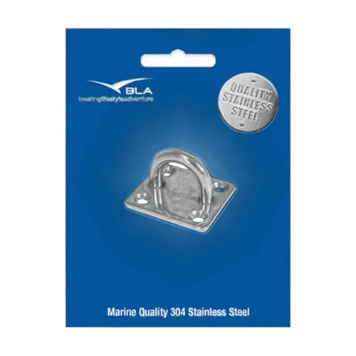 BLA Rectangular S/Steel Pad Eye G304 8mm x 40mm x 50mm Pack 1