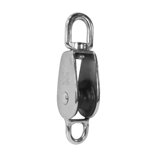 BLA Stainless Steel Block Becket/Swivel 14 x 50mm Nylon Sheave