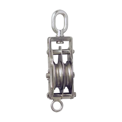 BLA S/Steel Double Trawl Block Becket/Swivel 14 x 75mm Nylon