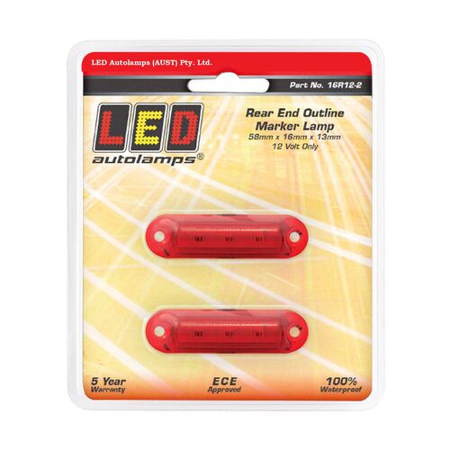Marker Lamps 16R12-2 (twin pack)