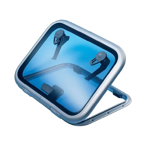 Lewmar Hatch - Medium Profile -Friction Hinge Size #30 Silver 327mm x 547mm