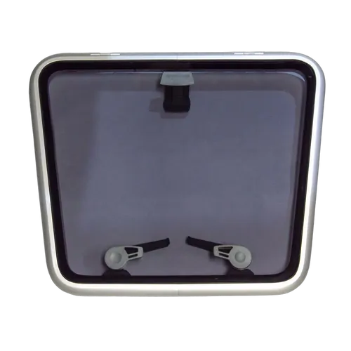 Lewmar Hatch - Low Profile - Friction Hinge Silver Size #65 490mm x 609mm x 487mm