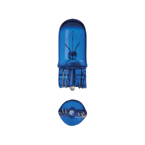 Narva 12V 5W W2.1 X 9.5D Ultra Blue Wedge Premium Globes (Blister Pack Of 2)
