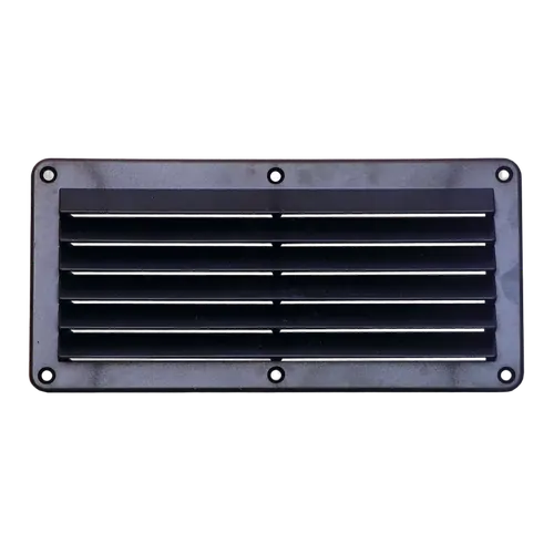 Louvre Vent Plastic Black 258mm x 125mm