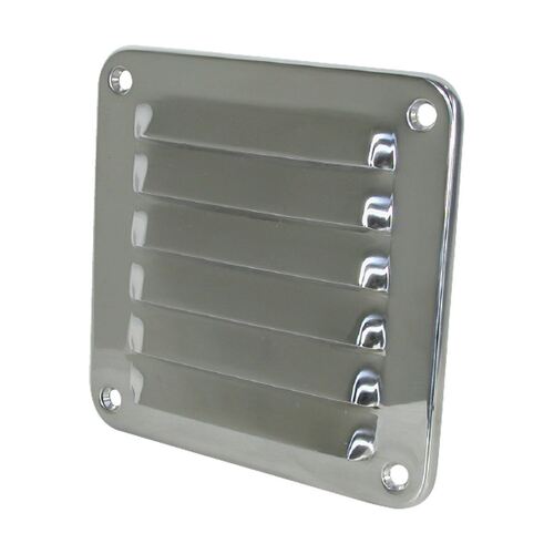 Vent Louvre Stainless Steel Rolled Edge 122mm x 127mm