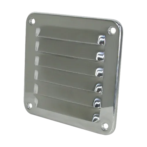 Vent Louvre Stainless Steel Rolled Edge 122mm x 127mm