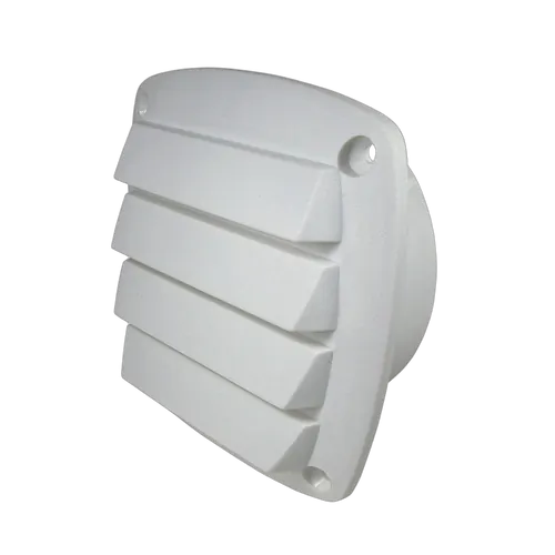Bla Louvre Vent Plastic White 100mm Tail