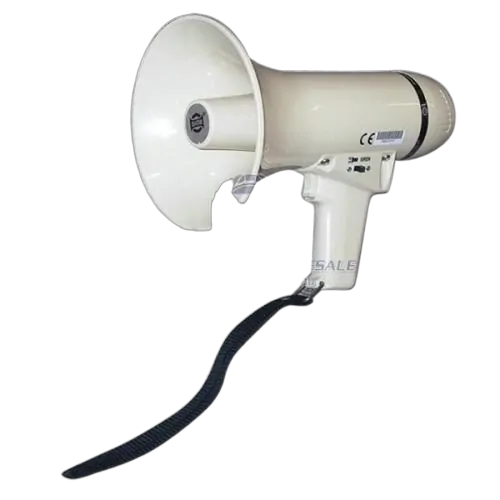 Megaphone hand held battery powered with siren
