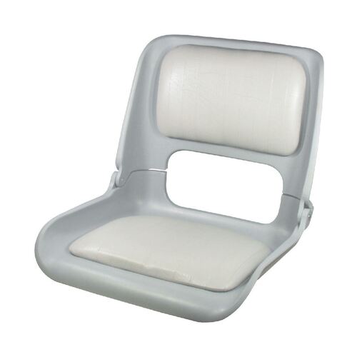 Skipper Seat Shell With Grey Vinyl Pads