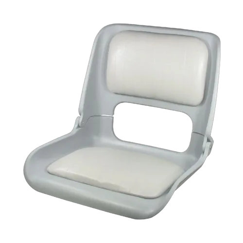 Skipper Seat Shell With Grey Vinyl Pads