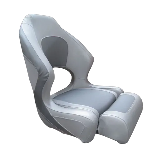 Deluxe Sport Seat Flip Up Silver/ Grey