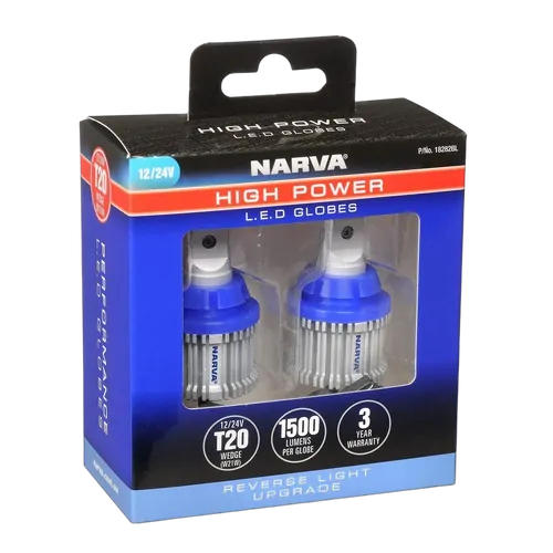 Narva 12/24V T20 Hp Rev Led Globes(2)