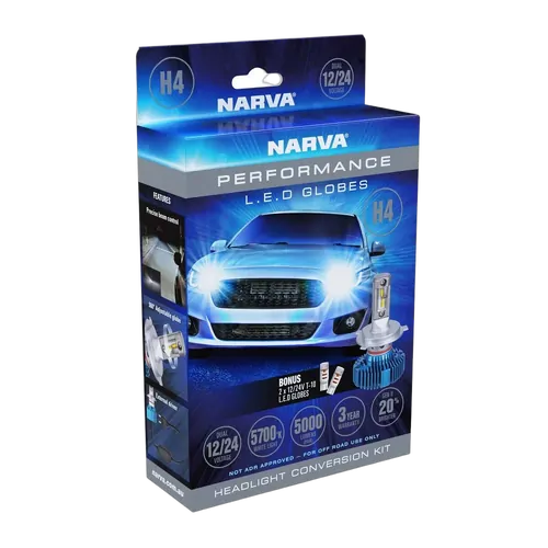Narva H4 12/24V Led Conversion Kit Base P43T