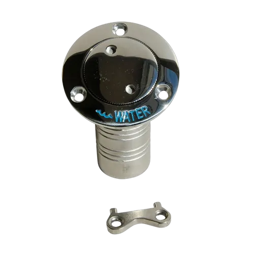 Marine Town - Pop Up Deck Filler Angled Stainless Steel 38mm Water