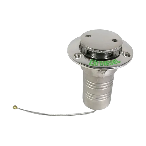 Marine Town - Pop Up Deck Filler Angled Stainless Steel 50mm Diesel