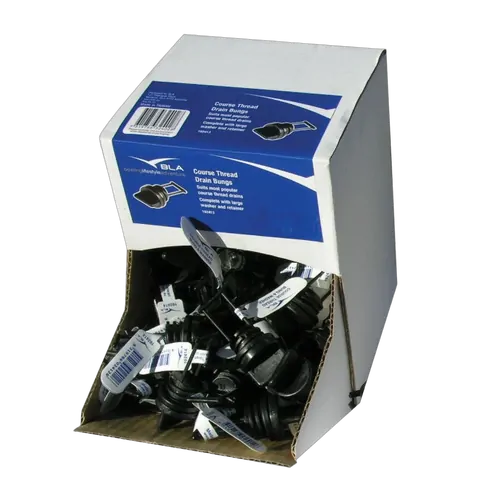 Replacement Bung & Washer Black Plastic Box 80