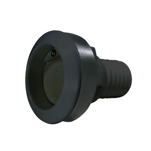 Thru Hull Scupper Black Plastic 38mm Tail