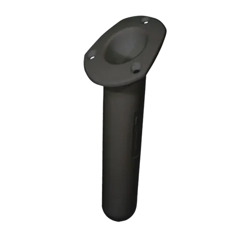 Bla Oval Flush Mount Rod Holder Black