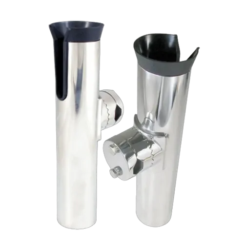 Rail Mount Rod Holder-Slotted Stainless Steel