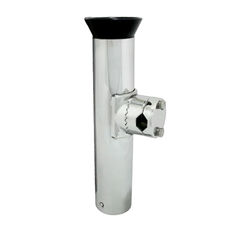 Rail Mount Rod Holder Stainless Steel Mirror Finish