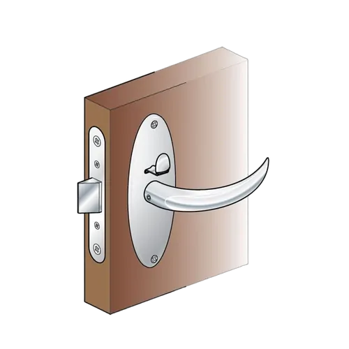 Southco Compact Door Lock Set Chrome