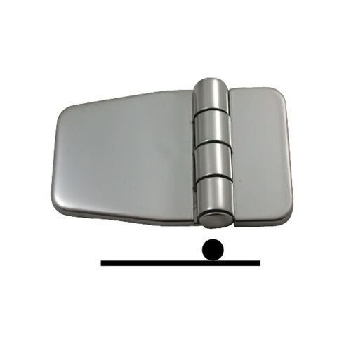 Marine Town Covered Hinge S/Steel 58mm x 40mm x 9mm