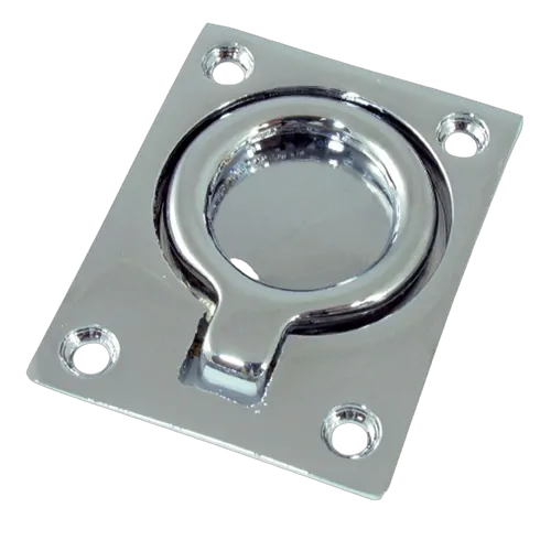 Marine Town - Lift Ring Chrome Plated Brass 51mm x 38mm