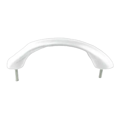 Grab Handle Stud Mount White Polypropylene 235mm