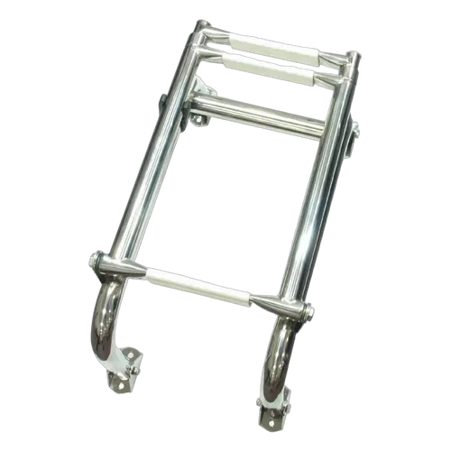 Marine Town - Folding Telescopic Ladder Transom Mount 3 Step Stainless Steel