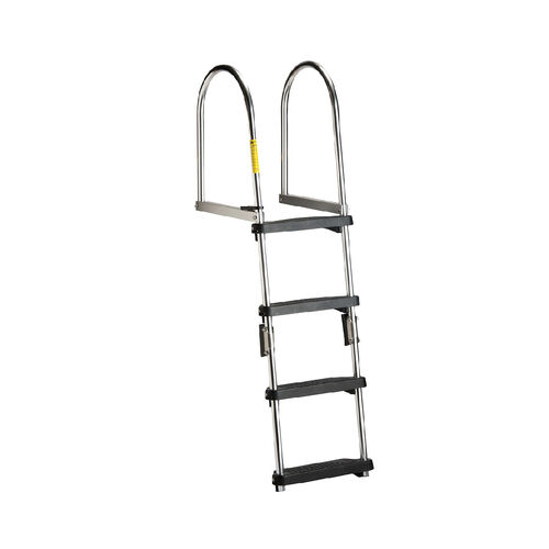 Garelick EEz-In - Premium Folding Pontoon Transom Boarding Ladder