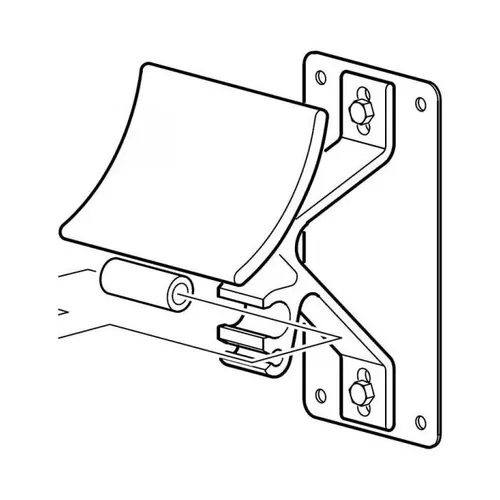 Carefree Awning Support Cradle w/ Rafter Mount Bracket - R00483Wht