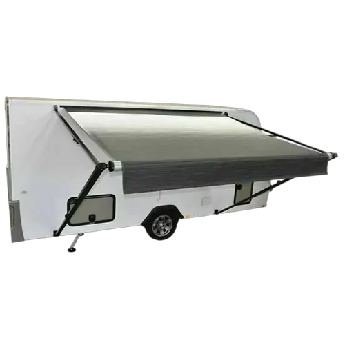 Carefree Fiesta Triple Black Shale Fade Awning Only 17' - Fo176E4Ehm
