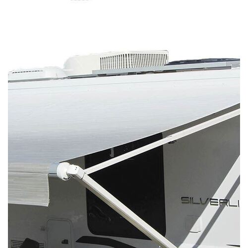 Carefree Fiesta Roll Out Awnings (No Arms) - Silver Shale Fade [Size: 12ft Silver]