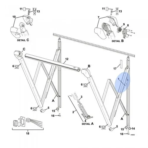 Carefree Altitude Awning Gas Shock Kit - R001826