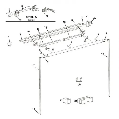 Carefree Freedom Awning Ramp Kit Lead Rail - R001621
