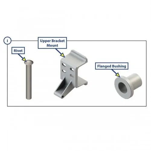 Lippert Solera Awning Parts - Top Bracket Kit (I) - Pc White. 798876