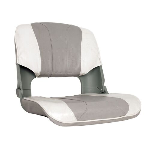 Oceansouth Skipper Boat Seat Replacemet Upholstery 5-Panel Grey/White