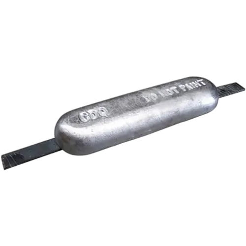 Anode Alloy Block Oval With Strap 295mm x 130mm x 35mm