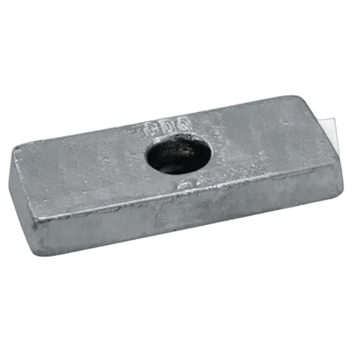 Zinc Block Anode Rectangular Bolt on 155mm x 80mm x 25mm
