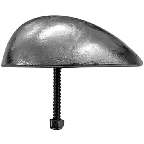 Zinc Block Anode Teardrop With 3/8" UNC stud 155mm x 120mm x 60mm