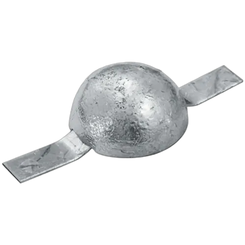 Zinc Block Anode round With Strap 85mm x 85mm x 45mm