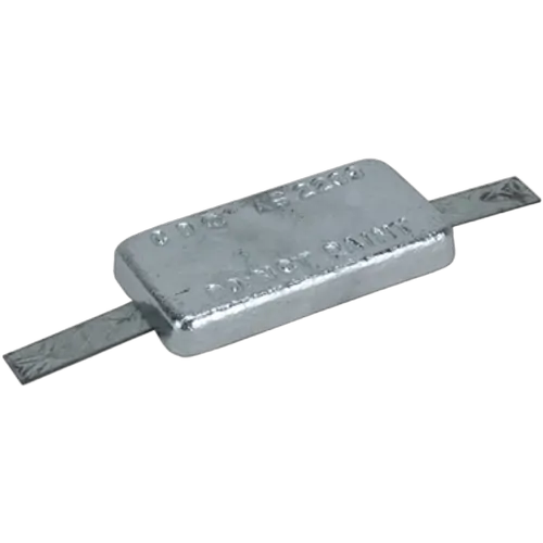 Anode Zinc Block rectungular With Strap 520mm x 130mm x 45mm