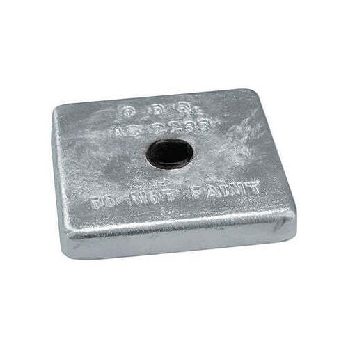 Zinc Block Anode Square Bolt on 90 x 90 x 32mm
