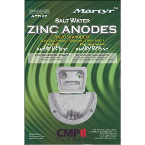Anode KIt Zinc Sterndrive Volvo Penta SX