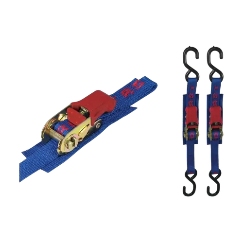 Aerofast Tie Down Ratchet 25mm x 1.5M Shooks Heavy Duty (Pair)