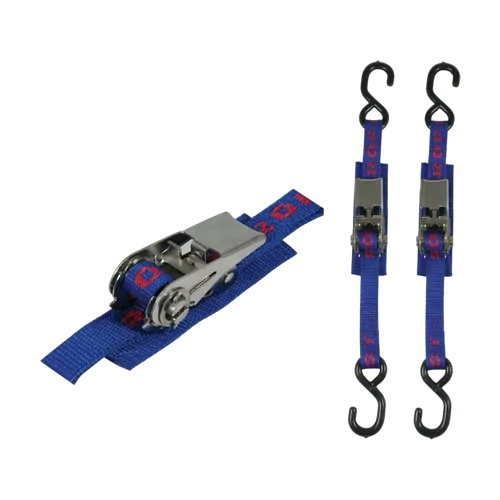 Aerofast Tie Down Ratchet 25mm x 1.5M Heavy Duty Stainless Steel (Pair)