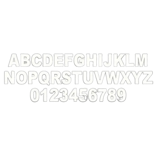 4'' White Letters -L Sold In Pairs