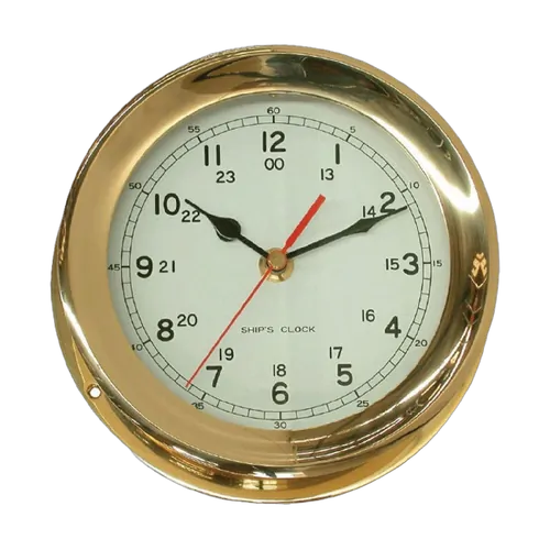 Marine Town - Clock Brass Plain 185mm Base