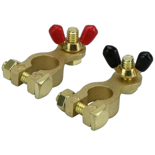 Brass Battery Terminals Pair